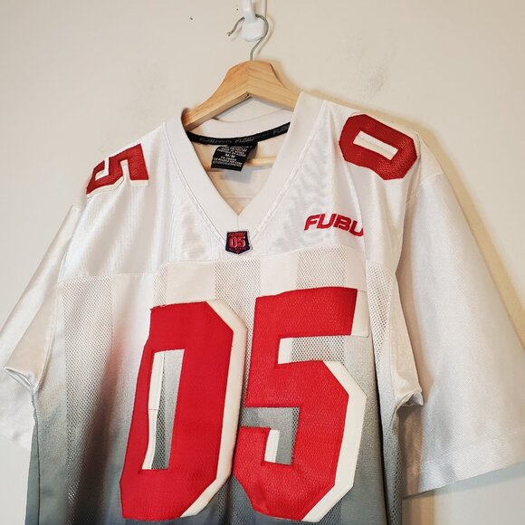 Vintage y2k Fubu 05 oversized football jersey shirt white size M - Picture 3 of 8